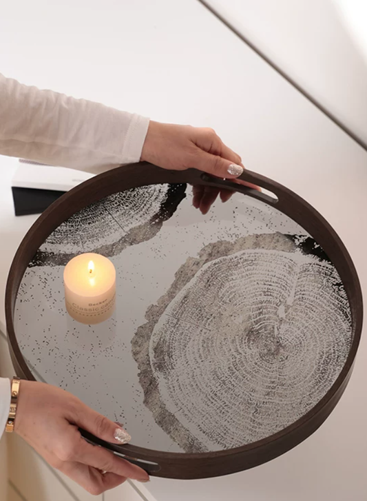 Timber Ring Glass Aroma Tray