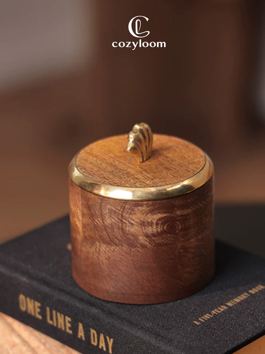 Vintage Brasswood Keepsake Box