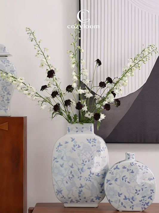 Porcelain Echo Blue & White Classic Vase
