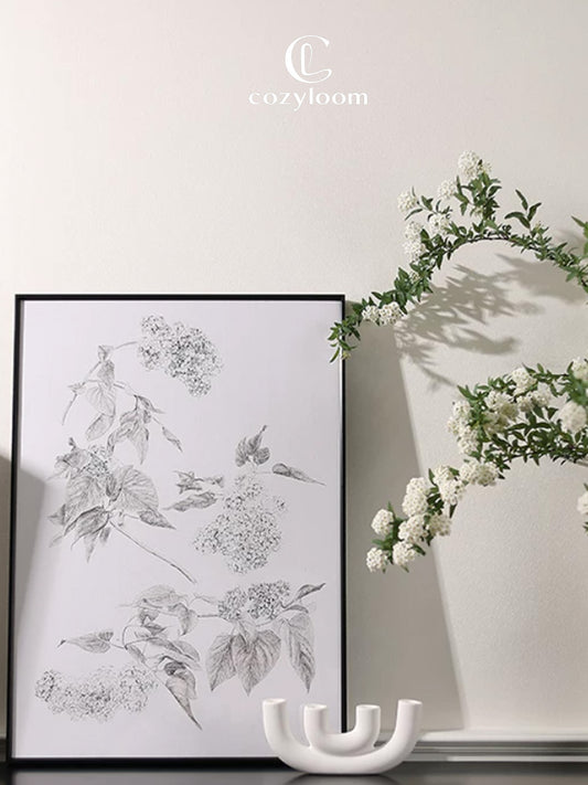 Lilac Sketch French Botanical Artwork
