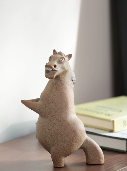 Playful Mischief Pony Ceramic Figure