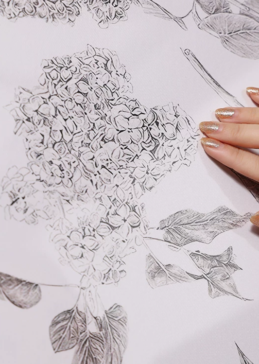 Lilac Sketch French Botanical Artwork