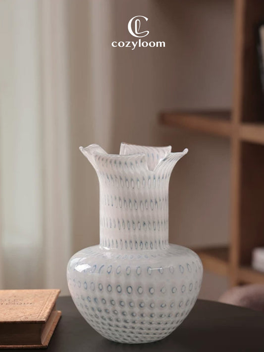 Lumière Luxe Glass Statement Vase